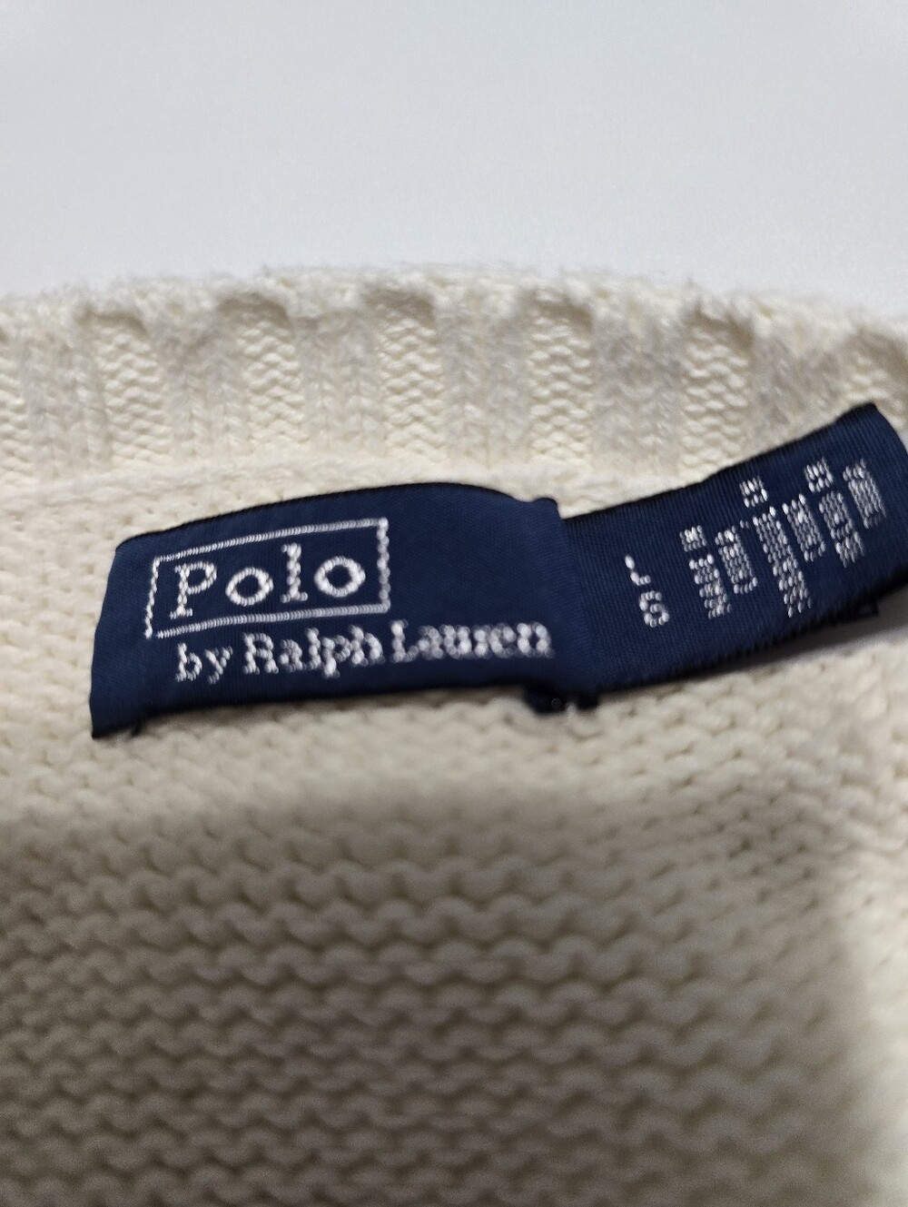 Polo Ralph Lauren Bear Long Sleeve Crew Neck Sweater Size L - Picture 9 of 12